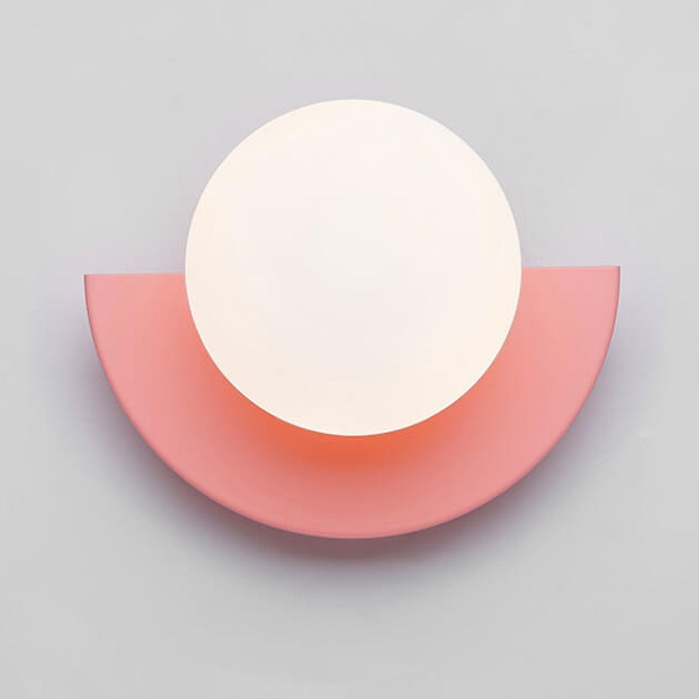 Aurora Halbkreis Wandleuchte | farbiges PVC Glas Design Wandlampe Innenbereich Produktbild 15