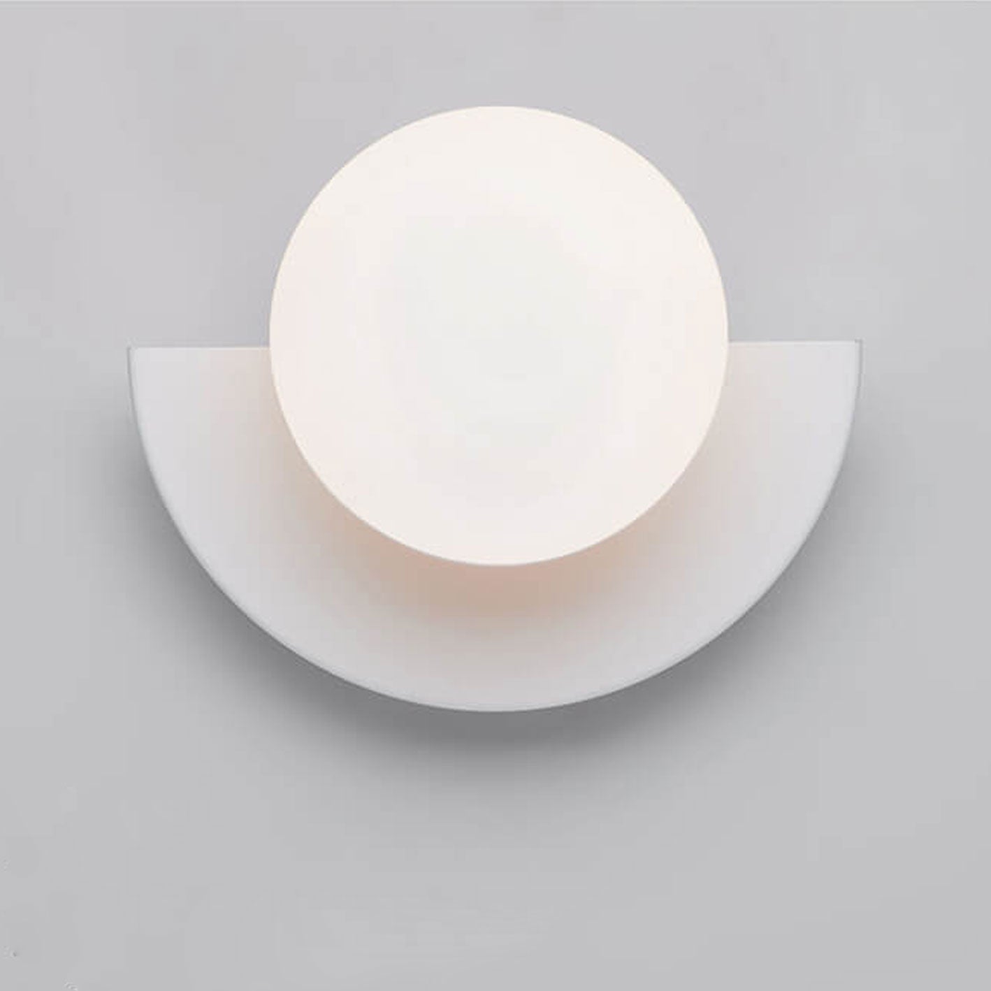 Aurora Halbkreis Wandleuchte | farbiges PVC Glas Design Wandlampe Innenbereich Produktbild 16