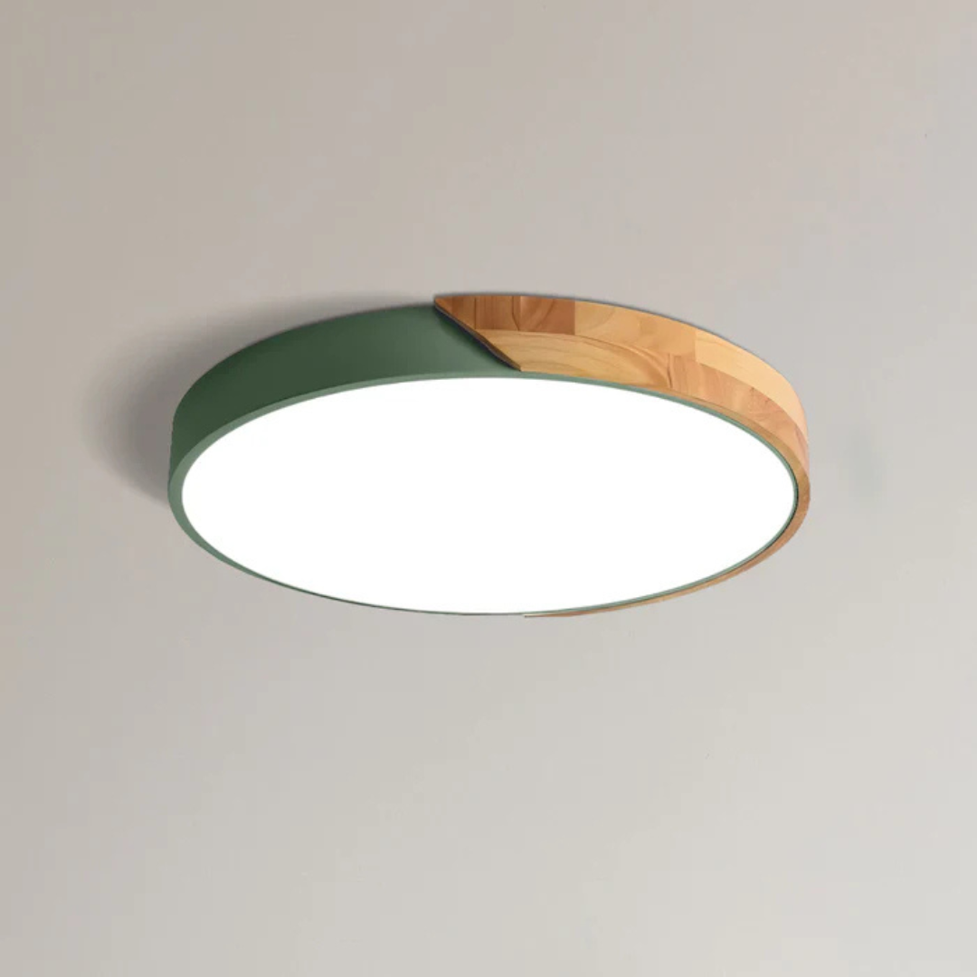 Delos Deckenleuchte Holz | Skandinavische LED Deckenlampe warmweiß dimmbar Produktbild 19