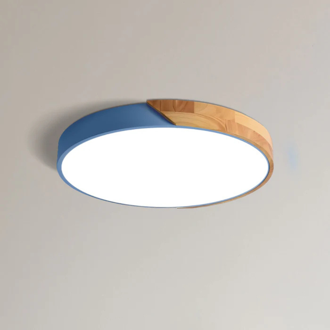 Delos Deckenleuchte Holz | Skandinavische LED Deckenlampe warmweiß dimmbar Produktbild 17