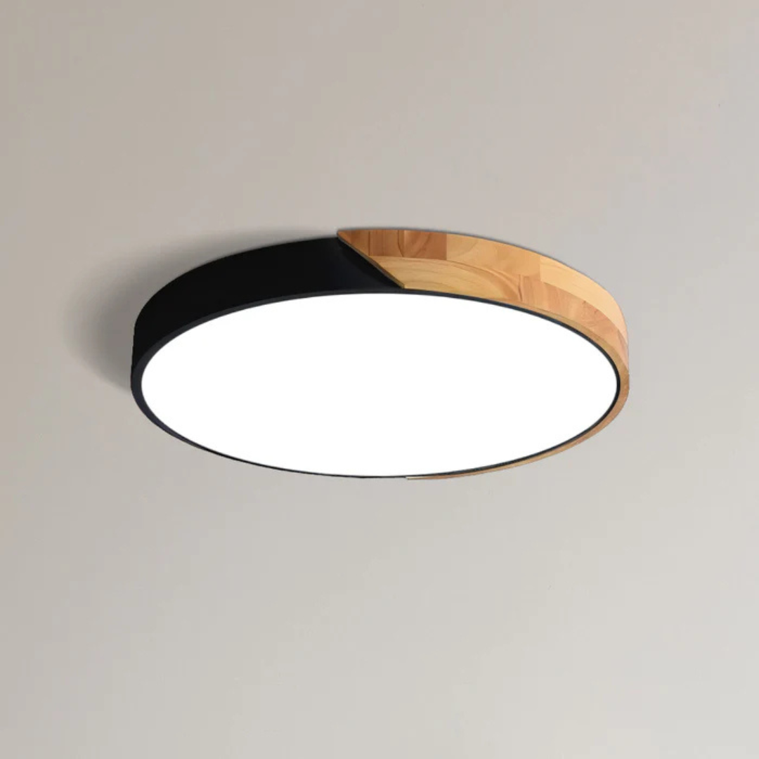 Delos Deckenleuchte Holz | Skandinavische LED Deckenlampe warmweiß dimmbar Produktbild 15