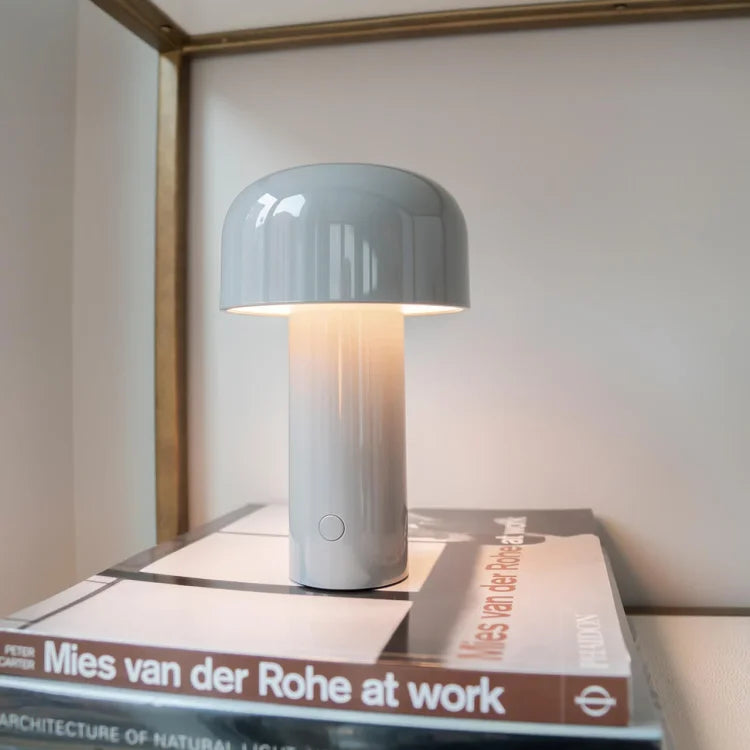Agari Pilz Tischlampe von oben pilzförmiger Lampenschirm LED Ambientelicht