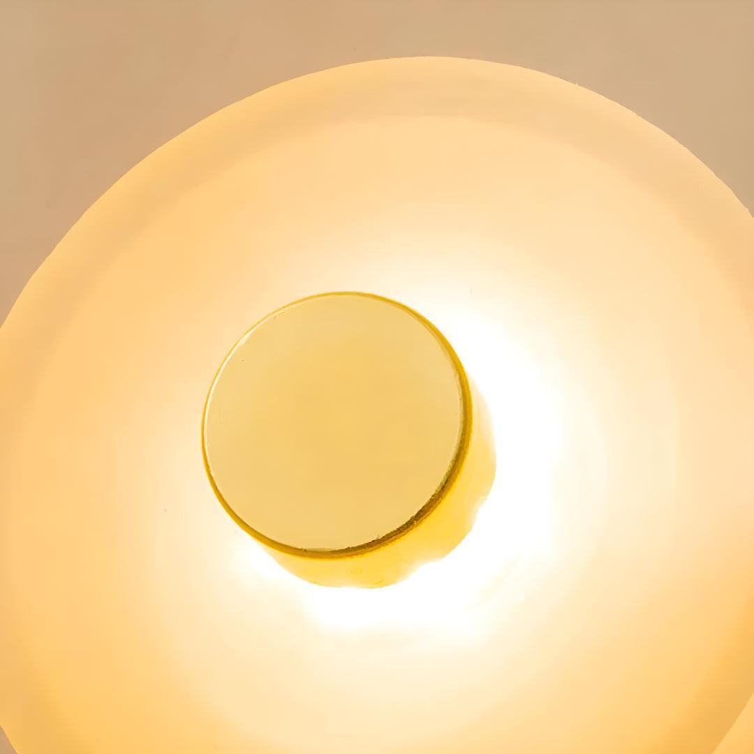 Glas Wandleuchte LED Wohnzimmer Ambiente moderne Glaswandlampe im Interieur