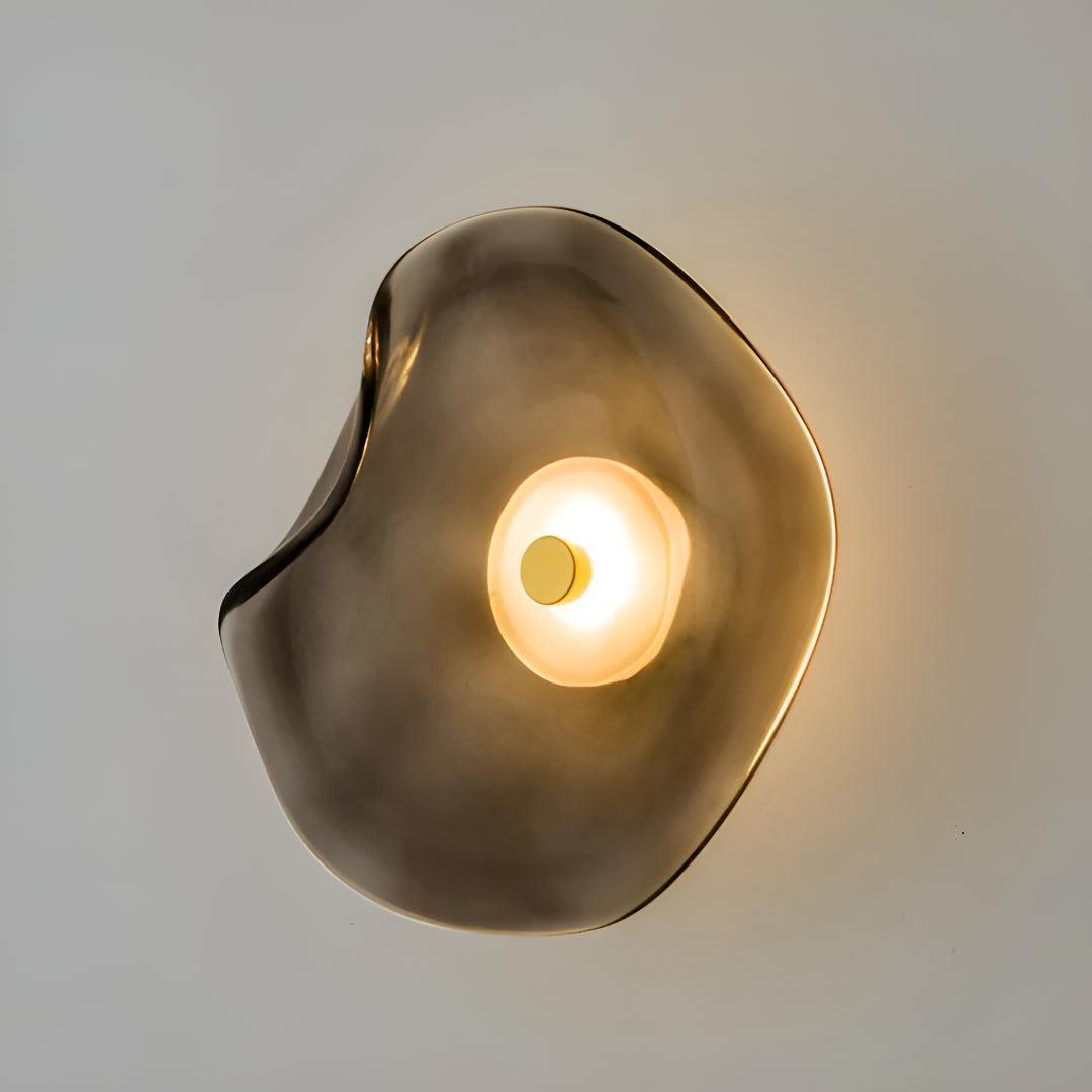 Glas Wandleuchte LED Frontansicht moderne Wandlampe mit elegantem Glasdesign
