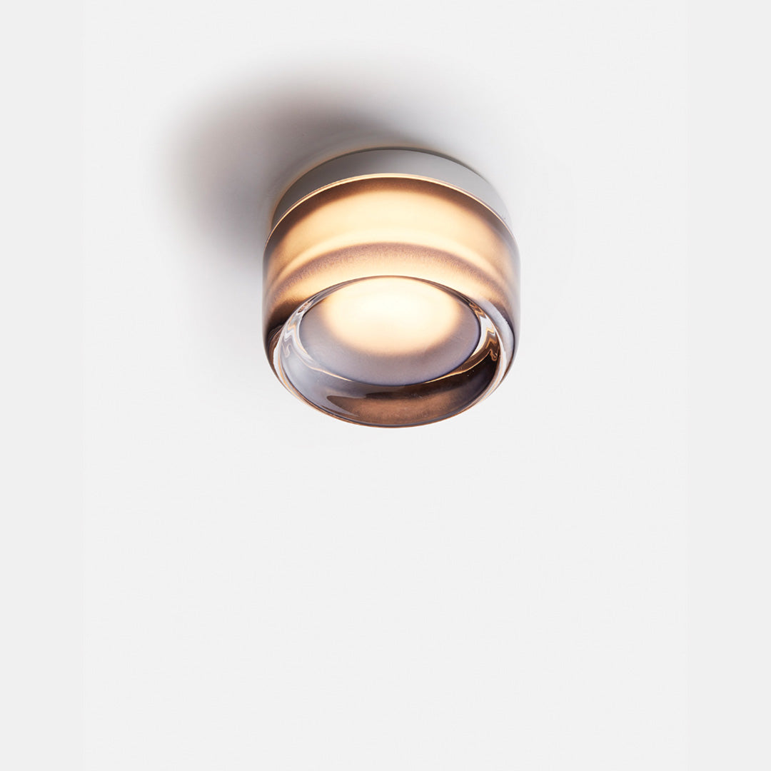 Dimple Aura Wandlampe Gesamtansicht Schlafzimmerleuchte Glas