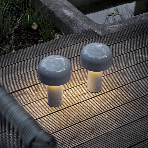 Agari Pilz Tischlampe Gesamtansicht mit elegantem Pilzdesign dimmbare Tischlampe